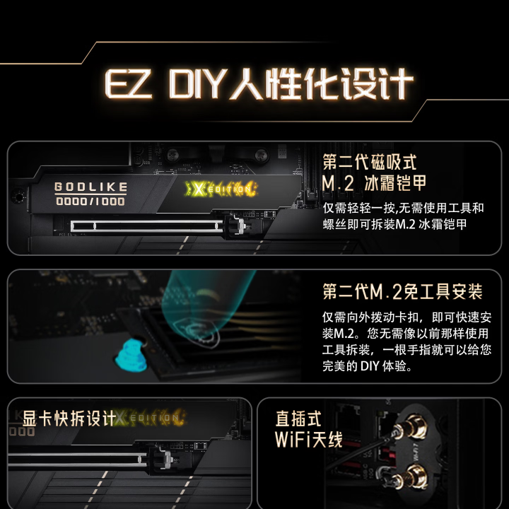 LIKE X超神十周年限量版主板现已正式上市不朽情缘首页微星 MEG X870E GOD(图2)